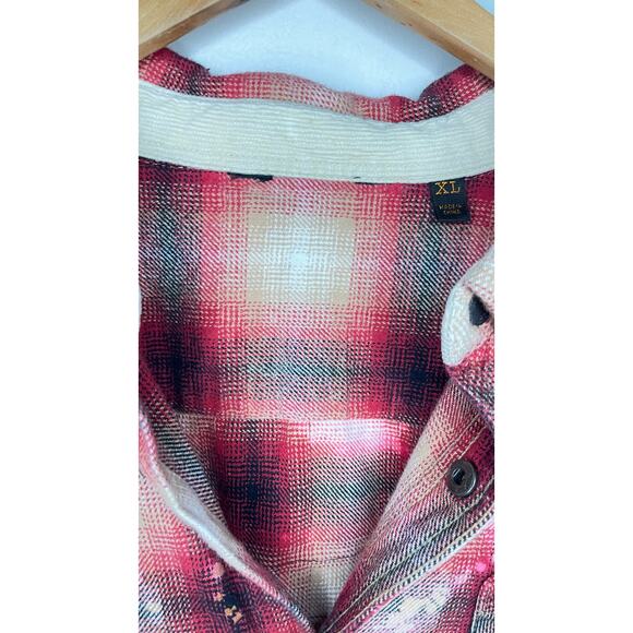 UP-CYCLED coyote ugly bleached flannel shirt - Picture 5 of 5